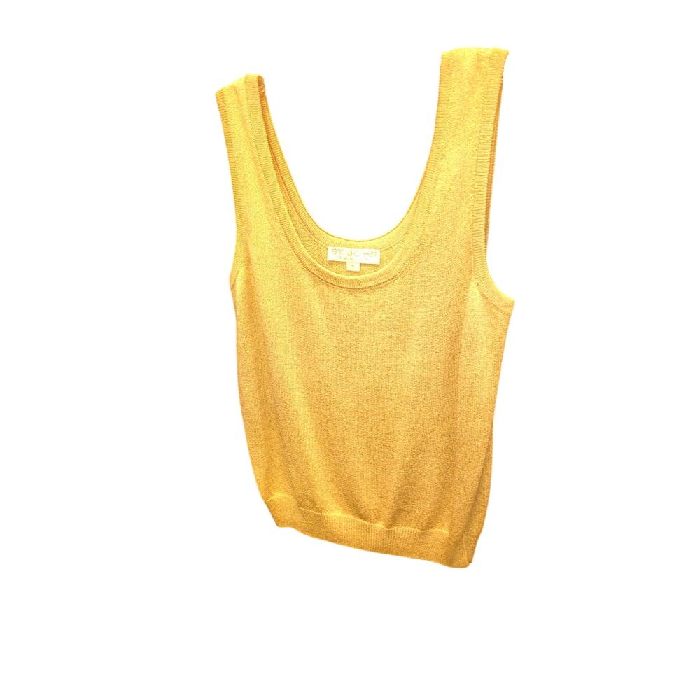 St. John Basics Gold Metallic Knit Tank Top!